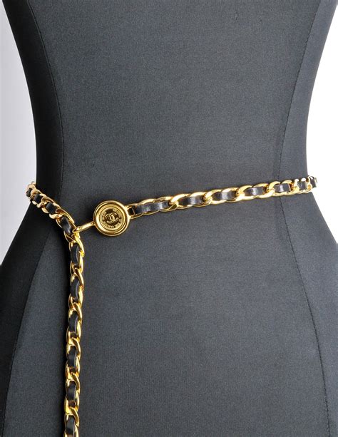 chanel belt leather|chanel belt vintage.